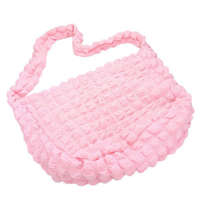 Light Pink Fuzzy Lightweight Cloud Shoulder Bag, is designed for those who need a lightweight, but sturdy bag. Crafted with the latest lightweight cloud technology, this bag is both comfortable and strong enough to handle whatever you need to carry. Ideal gift for family members and friends.