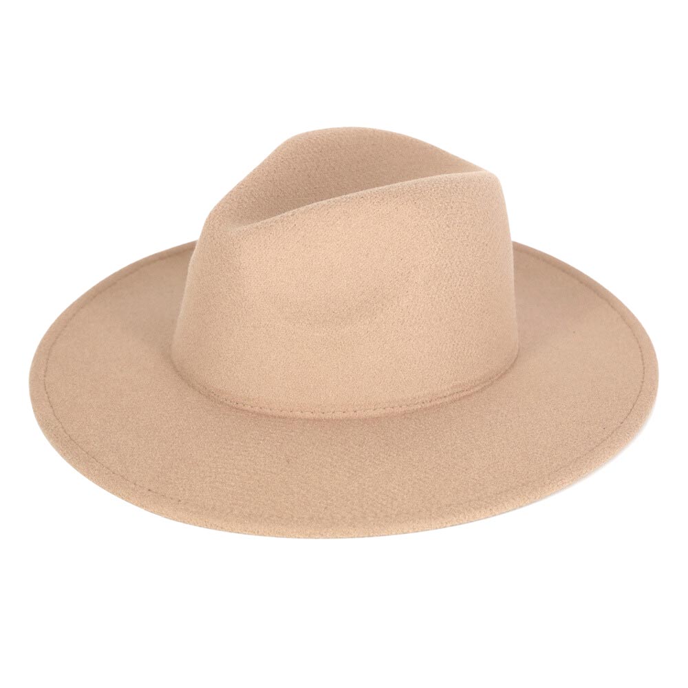 Light Taupe Trendy Solid Panama Hat, This unique, timeless & classic Hat with solid color trim that looks cool & fashionable. This Panama hat is a good companion when you go shopping, fishing, beach travel, or camping. Can be used throughout all seasons to keep you safe from the sun. Stay comfortable throughout the year.