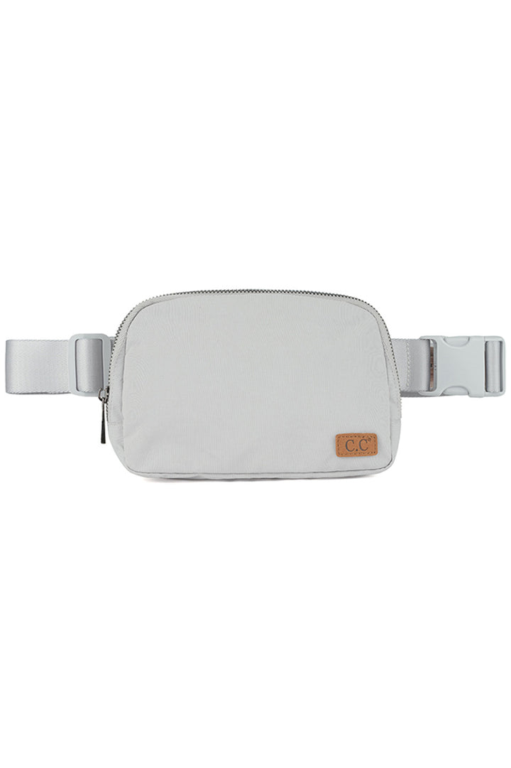 LightGray C.C. Waterproof Mini Fanny Belt Bag is the perfect accessory for any adventure. The waterproof material ensures your belongings stay dry, while the compact size and secure belt keep them close and safe. Ideal for outdoor activities or travelling, this bag is a must-have for any on-the-go individual.