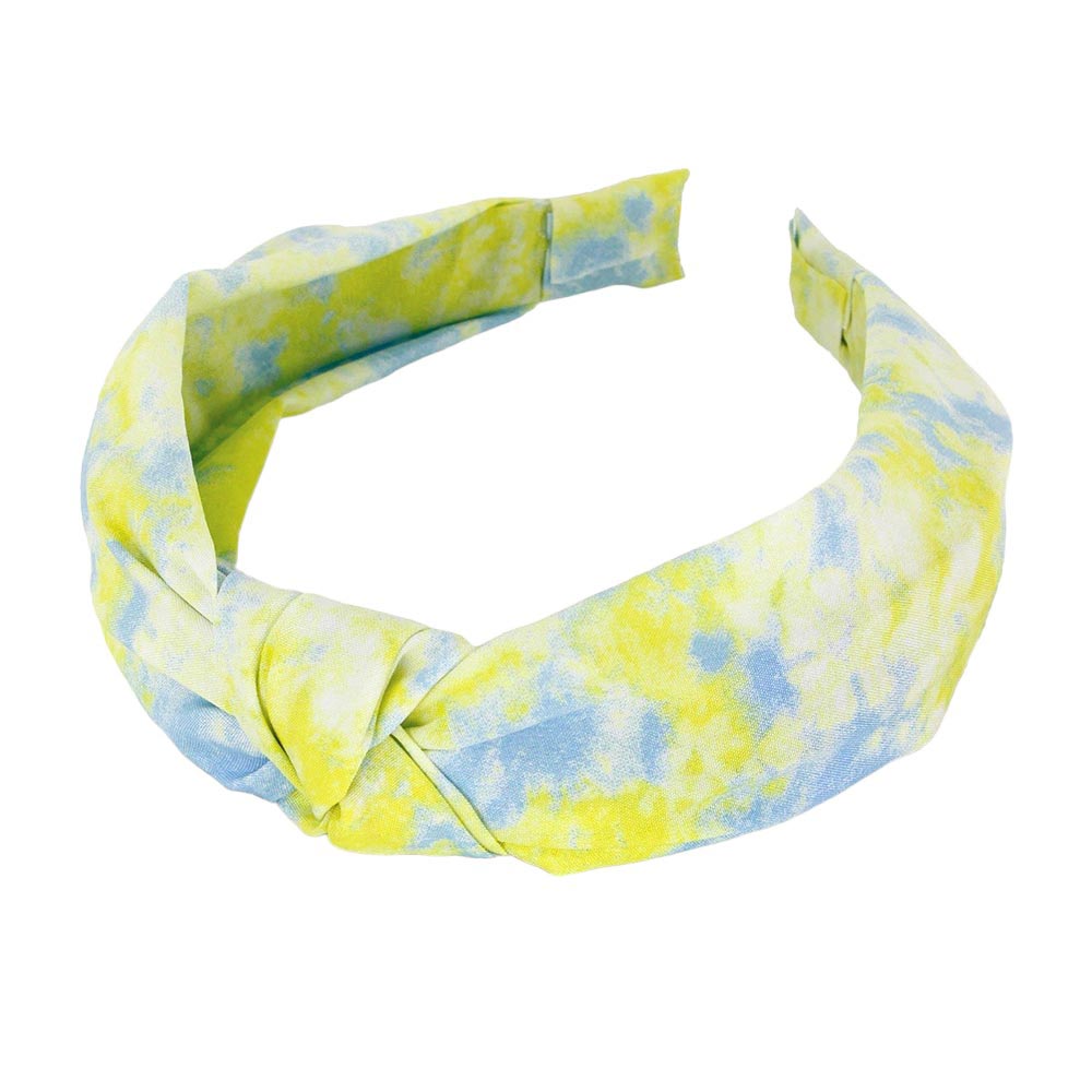 Lime Tie Dye Burnout Knot Headband, Enhance your workout with our expertly crafted headband. Made from high-quality materials, this headband provides a secure and comfortable fit while adding a stylish touch to your look. Its tie-dye pattern adds a trendsetting detail, making it perfect for any fitness enthusiast.
