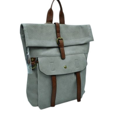 Grey Long-lasting Vintage Leather Backpack Laptop Messenger Bag. This perfect backpack that is roomy enough to fit all the essentials, and ideally, is convertible so you can get more use out of it, can sometimes be just as stressful as packing the aforementioned bag. The backpack is very fashionable, you can take it to a school, work or a day trip.