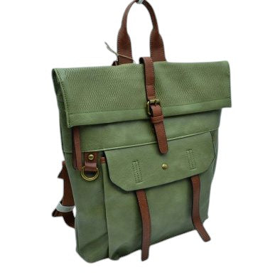 Sage Long-lasting Vintage Leather Backpack Laptop Messenger Bag. This perfect backpack that is roomy enough to fit all the essentials, and ideally, is convertible so you can get more use out of it, can sometimes be just as stressful as packing the aforementioned bag. The backpack is very fashionable, you can take it to a school, work or a day trip.
