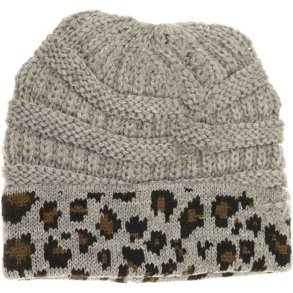 KIDS Matching Cuff Leopard Print C.C Beanie – Madeline Love display picture 2