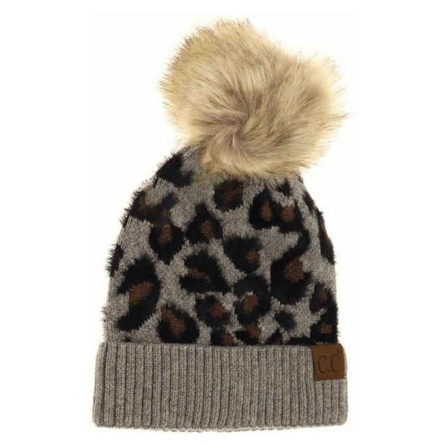 Lt-Grey Leopard Pom Beanie offers a sophisticated blend of style and function, featuring a distinctive leopard print pattern and a durable pom-pom accent. Designed to provide exceptional warmth, its premium knit fabric ensures comfort and an adaptable fit. Ideal for cold-weather wear, this beanie adds a subtle yet fashionable touch to everyday looks.