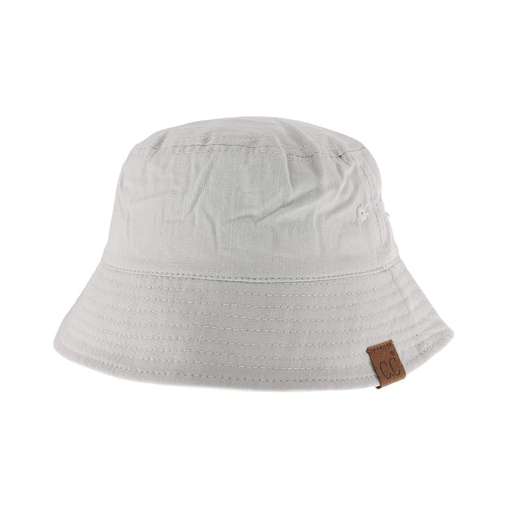 Lt.-grey Solid Cotton C.C Bucket Hat is expertly crafted from durable, breathable cotton fabric, ensuring all-day comfort and long-lasting wear. Its classic bucket design provides effective sun protection with a structured brim that shields your face and eyes from harmful UV rays. Ideal for outdoor activities or casual wear, this hat combines practical functionality with a timeless, versatile style.