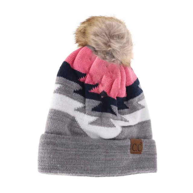 Lt.Grey Aztec Natural Faux Fur Pom C.C Beanie combines stylish design with practical warmth. Crafted from soft, natural-toned materials, this beanie features a plush faux fur pom for added texture and flair. Its comfortable fit ensures reliable insulation during cold weather, making it an expert choice for both casual wear and outdoor activities. Durable and easy to care for, this beanie offers a sophisticated accessory that balances function and fashion seamlessly.