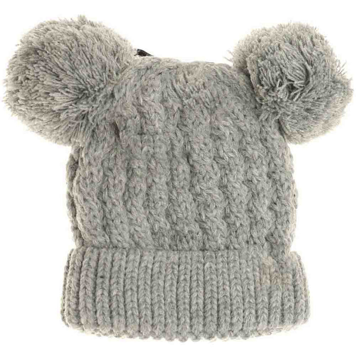 Lt.Grey Kids Solid Double Pom CC Beanies are expertly designed to provide exceptional warmth and comfort. Featuring a double-layered knit construction, these beanies ensure enhanced insulation for chilly days. Their solid-color design, paired with double pom accents, offers a stylish yet playful look, ideal for active children. Made from soft, durable materials, they fit snugly without sacrificing comfort, making them a reliable choice for everyday wear during colder seasons.