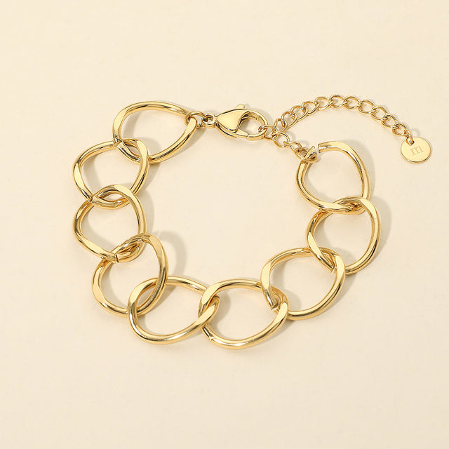Madeline Love Gold Stainless Steel Chunky Link Chain Bracelet
