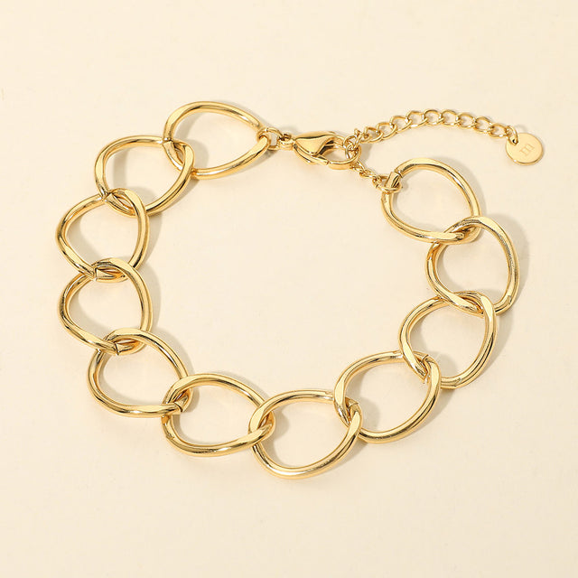 Madeline Love Gold Stainless Steel Chunky Link Chain Bracelet