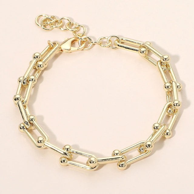 Madeline Love Gold Industrial Link Chain Bracelet