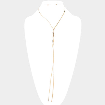 Madeline Love Gold Snake Chain Metal Necklace - Necklaces