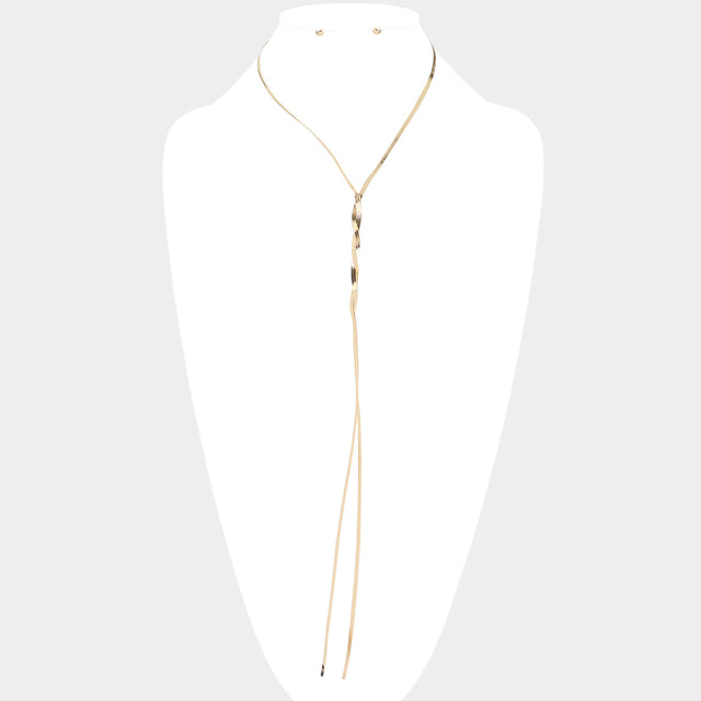Madeline Love Gold Snake Chain Metal Necklace - Necklaces