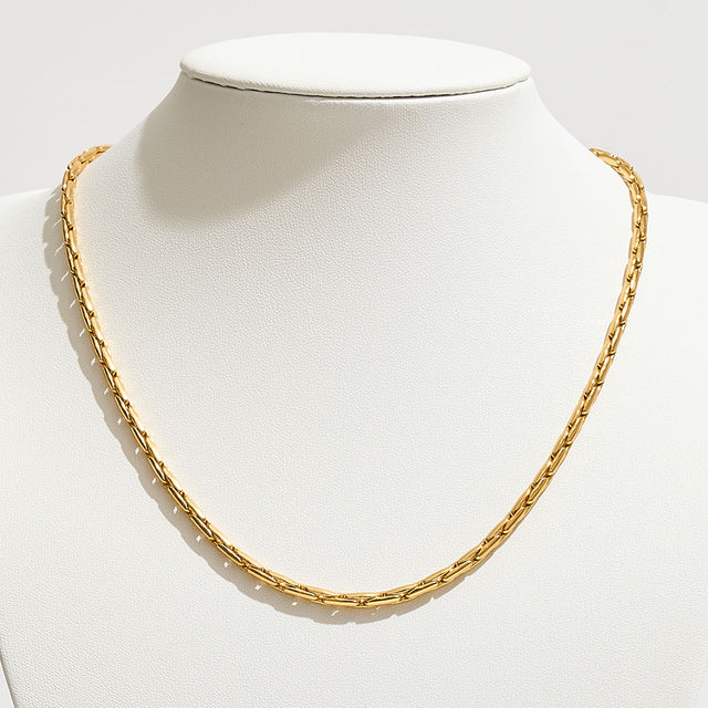 Madeline Love Gold Gold Dipped Classic Wheat Chain Necklace - Necklaces