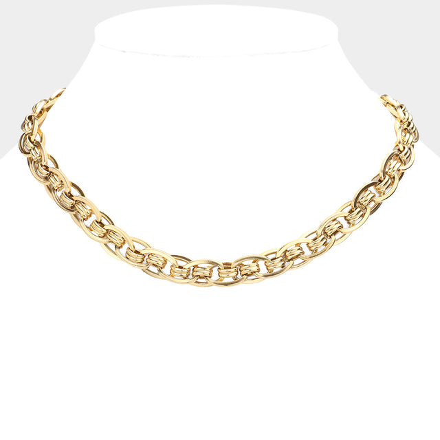 Madeline Love Gold 18K Gold Dipped Stainless Steel Premium Handmade Chain Necklace