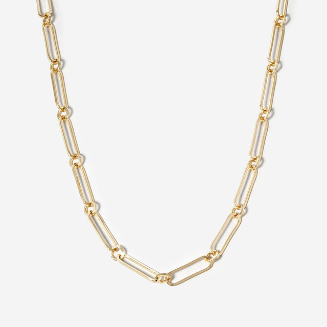 Madeline Love Gold Gold Dipped Paperclip Chain Necklace