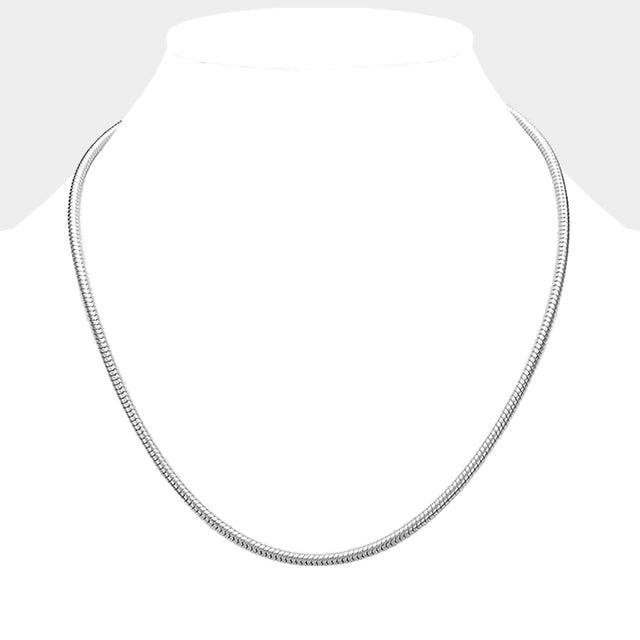 Madeline Love Silver 20 INCH Snake chain necklace - Necklaces