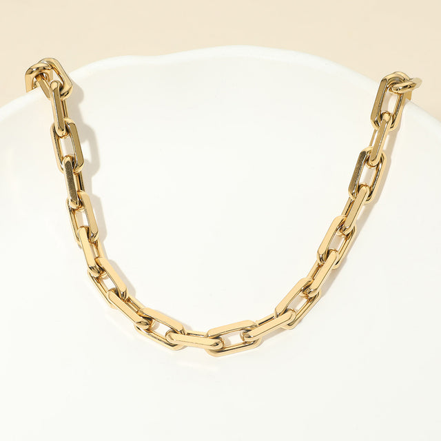 Madeline Love Gold Stainless Steel Paperclip Chain Necklace