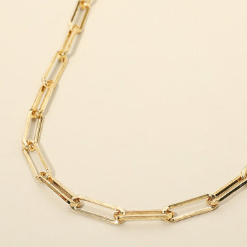 Madeline Love Gold Paperclip Chain Necklace - Necklaces