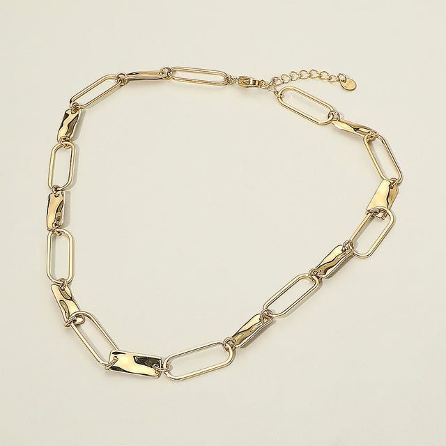 Madeline Love Gold Chunky Paperclip Stainless Steel Link Necklace