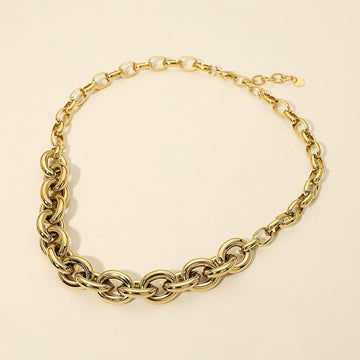 Madeline Love Gold Stainless Steel Chunky Chain Necklace - Necklaces