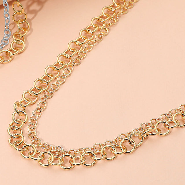Madeline Love Gold Interlocking Double Chain Necklace
