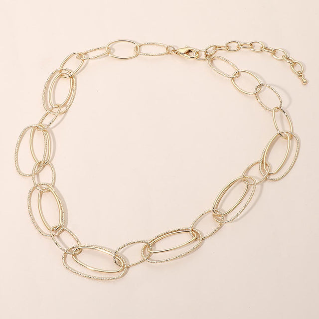 Madeline Love Gold Layered Oval Link Chain Necklace