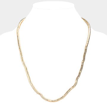 Madeline Love Gold 24Inch Gooseneck Metal Necklace - Necklaces