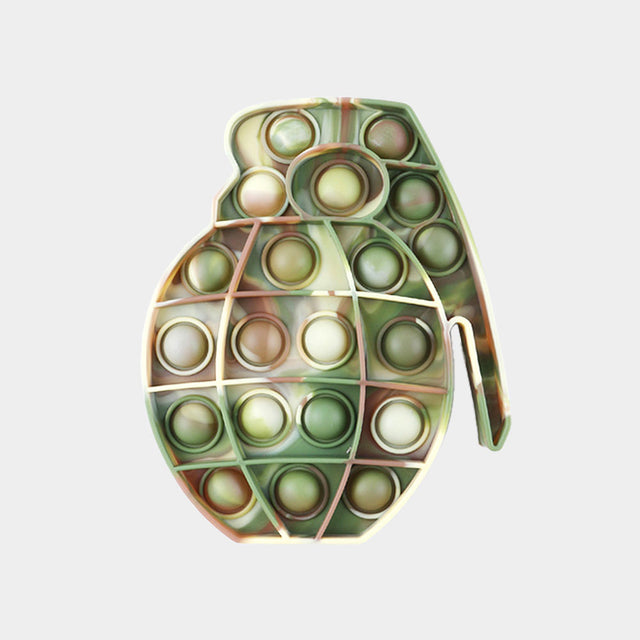 Madeline Love Khaki Grenade Push and Pop it Fidget Kids Toy