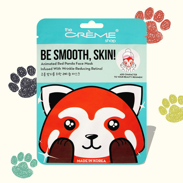 Madeline Love Red Animated Red Panda Face Sheet Mask - Beauty & Cosmetics