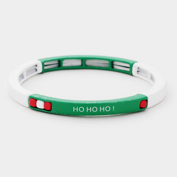 Madeline Love Multi HO HO HO Message Stretch Bracelet - Bracelets