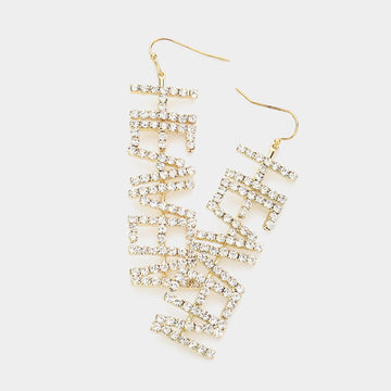 Madeline Love Gold 'HEAVEN' Rhinestone Pave Drop Earrings