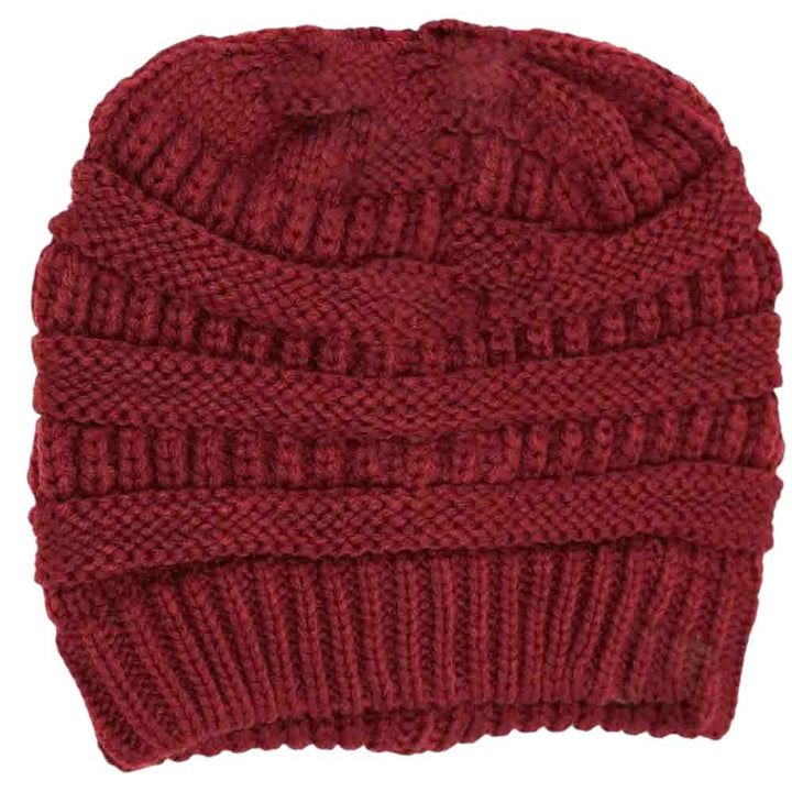Maroon  Solid Classic CC Beanie Tail combines timeless style with functional warmth. Crafted from soft, durable fabric, this beanie offers reliable comfort during colder months. Its classic design ensures versatile wear, while the extended tail detail adds a unique twist, making it an excellent choice for stylishly protecting your head and ears from chill. Perfect for everyday use, it pairs seamlessly with various outfits to keep you cozy in expert fashion. 