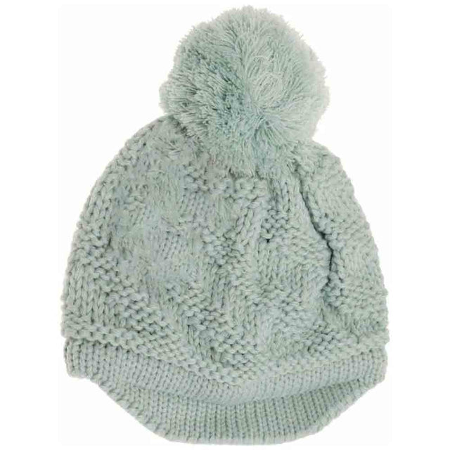 Mint BABY Brim Beanie Hat with Pom combines practical design with cozy comfort. Its soft, breathable fabric gently shields your baby’s head while the subtle brim offers added protection from sunlight. The charming pom embellishment adds a playful touch, making it perfect for daily wear and outings. Expertly crafted to ensure a snug yet comfortable fit, this beanie keeps your little one warm and stylish throughout cooler seasons. 