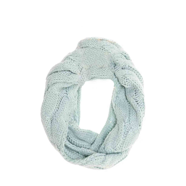 Mint KIDS Solid Cable Knit CC Infinity Scarf offers reliable warmth and comfort for young children during chilly days. Its expertly crafted cable knit construction ensures durability and softness, while the infinity design allows for easy, secure wear without the hassle of loose ends. This solid-colored scarf is a practical accessory that complements any kid’s winter wardrobe, providing both functional protection. 
