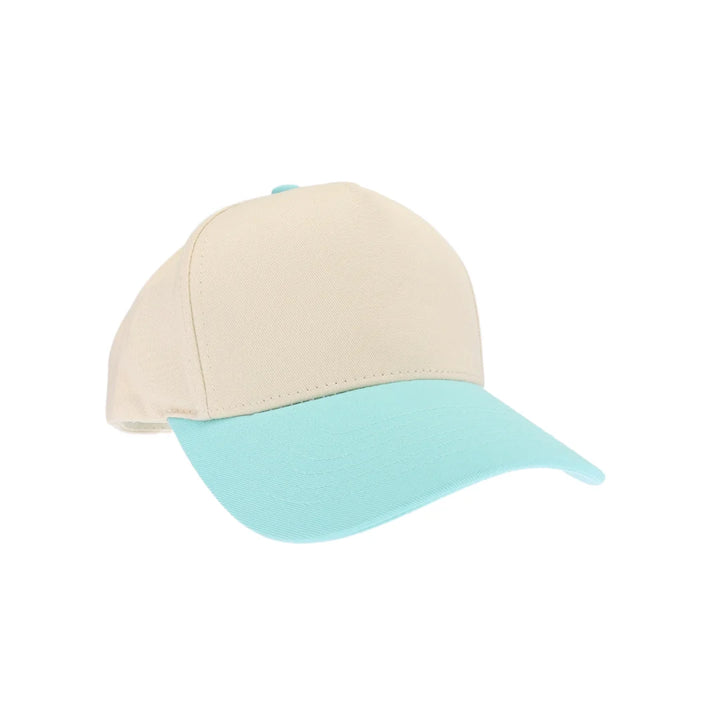 Mint KIDS Two Tone Canvas C.C Trucker Hat combines durable canvas with breathable mesh for comfort and style. Its two-tone design adds a playful touch, while the adjustable snapback ensures a secure fit for growing heads. Perfect for everyday wear, this hat offers sun protection and a trendy look for active kids. 