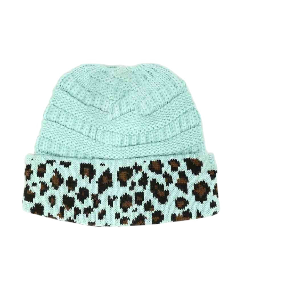 Matching Leopard CC Hats Leopard Print Cuff CC Beanie – Morties Boutique main image 4