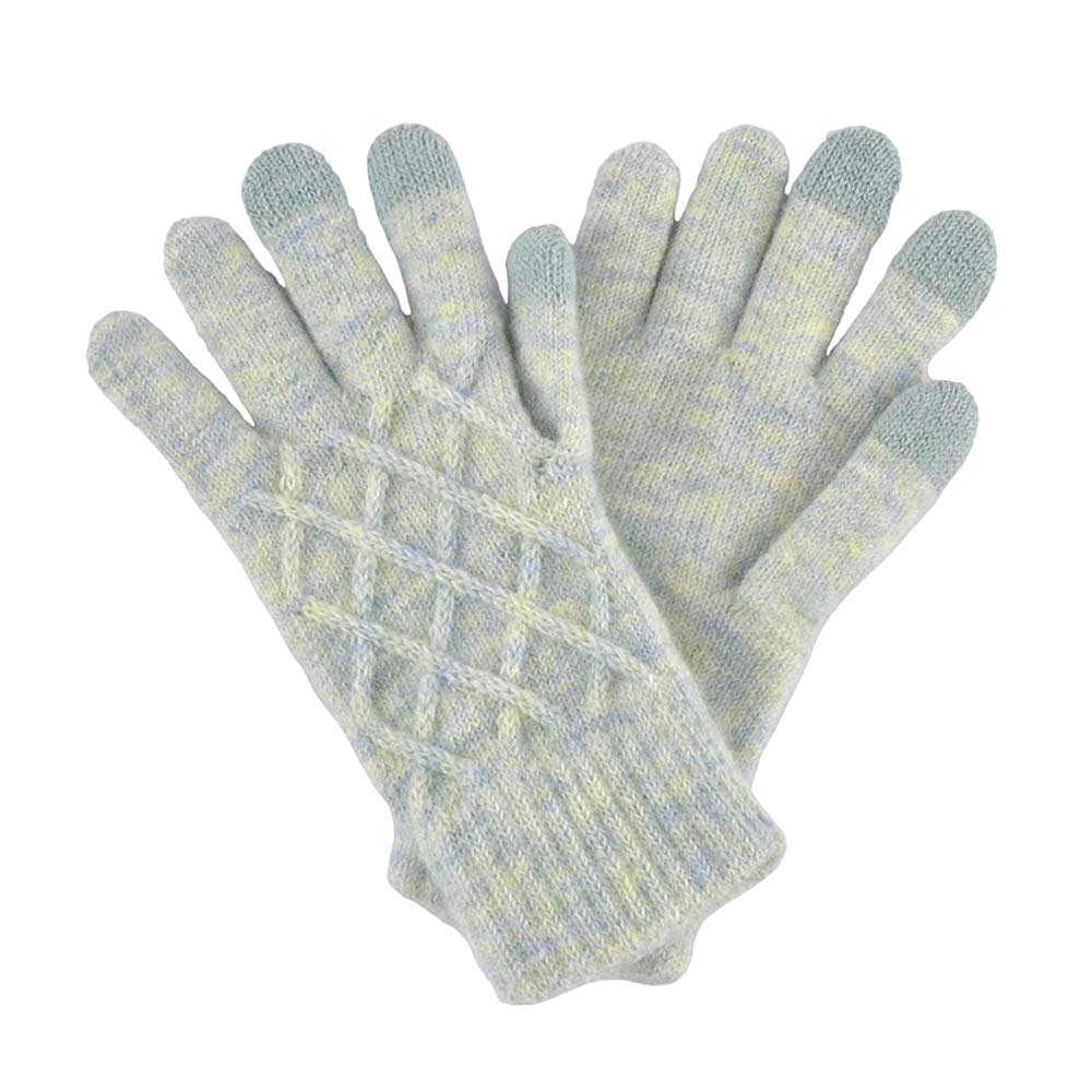 Mint Soft Knit Touch Smart Gloves, give your look so much eye-catchy with knit gloves, a cozy feel. It's very attractive, and cute looking that will save you from cold and chill on cold days and the winter season. A pair of these gloves are awesome winter gift for your family, friends, anyone you love, and even yourself.