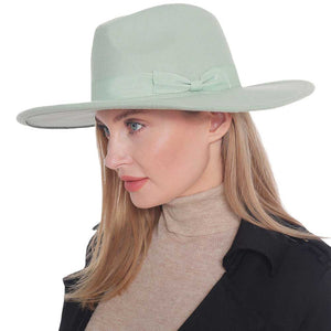 Mint Trendy Bow Band Pointed Solid Panama Hat, a beautiful & comfortable Panama hat is suitable for summer wear to amp up your beauty & make you more comfortable everywhere. Perfect for keeping the sun off your face, neck, and shoulders. It's an excellent gift item for your friends & family or loved ones this summer.
