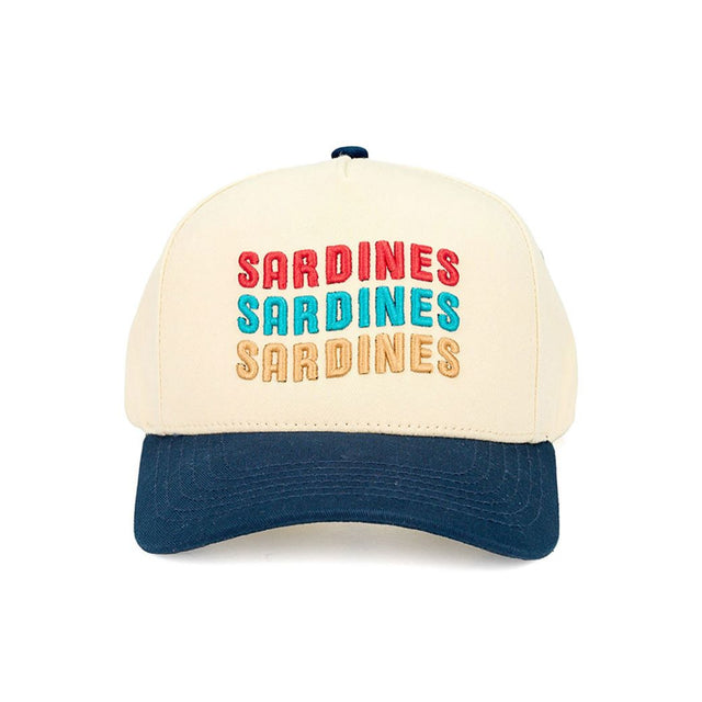 Multi CC Beanie “Sardines” Multi-Color Letter Embroidered Two-Tone Trucker Hat Baseball Cap features vibrant, playful embroidery that adds a fun pop of color to a stylish two-tone design. Crafted in a classic trucker silhouette, it offers breathable comfort and an adjustable fit for everyday casual wear.