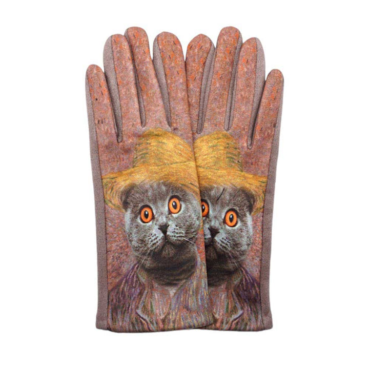 Multi-Cat Printed Smart Gloves are the purrfect solution for keeping your hands warm and connected on cold days. Made with touch screen sensitive fingertips, you can easily use your phone or tablet without taking them off. The adorable cat print adds a fun touch to any outfit.