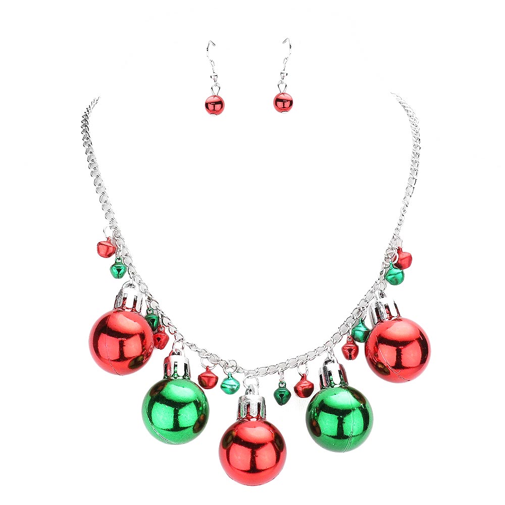 Multi Christmas Ornament Ball Necklace, is beautifully designed with a Christmas theme that will make a glowing touch on everyone. This beautiful necklace is the ultimate representation of your class & beauty. Perfect gift accessory for especially Christmas to your friends, family, and the persons you love and care about.