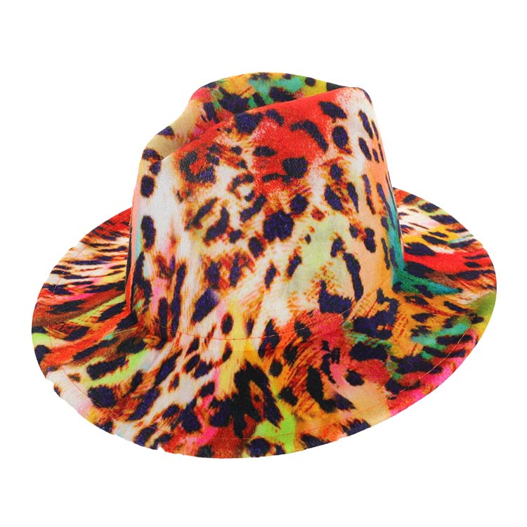 Multi Leopard Patterned Panama Hat, a beautiful & comfortable Panama hat is suitable for summer wear to amp up your beauty & make you more comfortable everywhere. Perfect for keeping the sun off your face, neck, and shoulders. It's an excellent gift item for your friends & family or loved ones this summer.