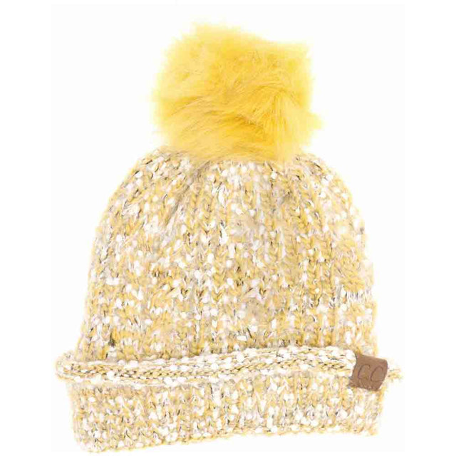 Mustard Fuzzy Lined Popcorn Knit Fur Pom CC Beanie offers expert-level warmth and style. Its distinctive popcorn knit texture enhances durability and aesthetic appeal, while the fuzzy lining provides added insulation for superior comfort in cold conditions. Topped with a fur pom, this beanie balances functionality with refined detailing, making it an essential accessory for keeping cozy during winter months. Perfectly crafted to combine fashion and performance, it ensures lasting comfort without compromisin