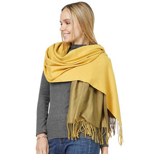 Mustard Reversible Solid Shawl Oblong Scarf, is delicate, warm, on-trend & fabulous, and a luxe addition to any cold-weather ensemble. This shawl oblong scarf combines great fall style with comfort and warmth. Perfect gift for birthdays, holidays, or any occasion.
