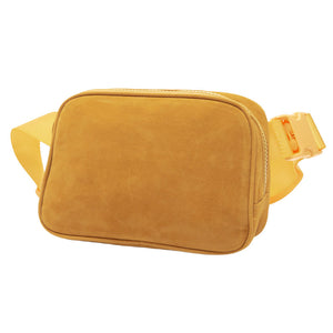 Mustard Solid Sling Bag Fanny Pack Velvet Belt Bag, is the perfect accessory for any occasion. Featuring a high-quality velvet material construction, this bag is lightweight and durable, making it a great choice for everyday wear. Ideal gift for young adults, traveler friends, family members, co-workers, or yourself.