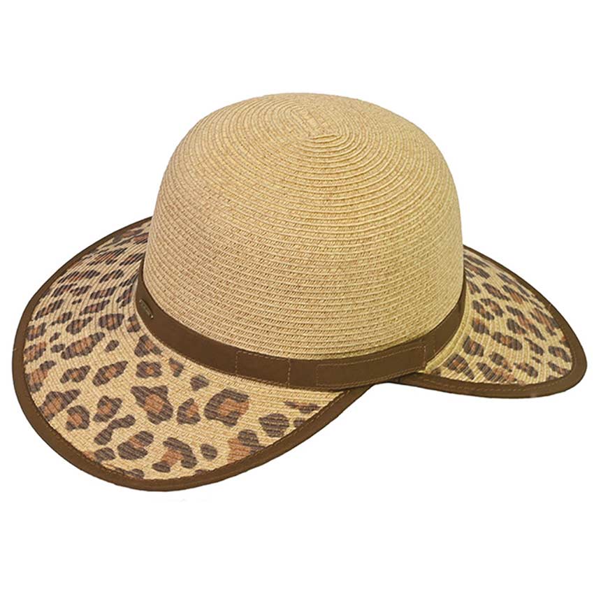 Natural C.C Trendy Leopard Wide Brim Straw Sun Hat, keep your styles on even when you are relaxing at the pool or playing at the beach. Large, comfortable, and perfect for keeping the sun off of your face, neck, and shoulders. Perfect gifts for Christmas, holidays, Valentine’s Day, or any meaningful special occasion.