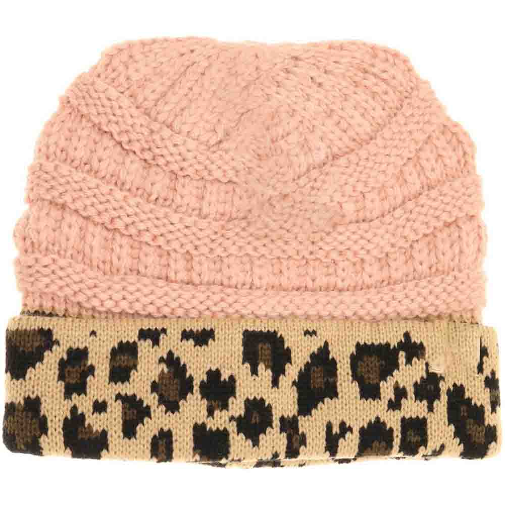 Matching Leopard CC Hats Leopard Print Cuff CC Beanie – Morties Boutique main image 3