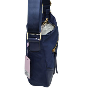 Navy Blue External Chain Pocket Long Strap Nylon Crossbody Bag, is the perfect combination of style and practicality. The sturdy nylon construction and long adjustable strap makes this bag ideal for everyday use, while the external chain pocket adds a touch of personality. Carry the essentials with ease and in style.