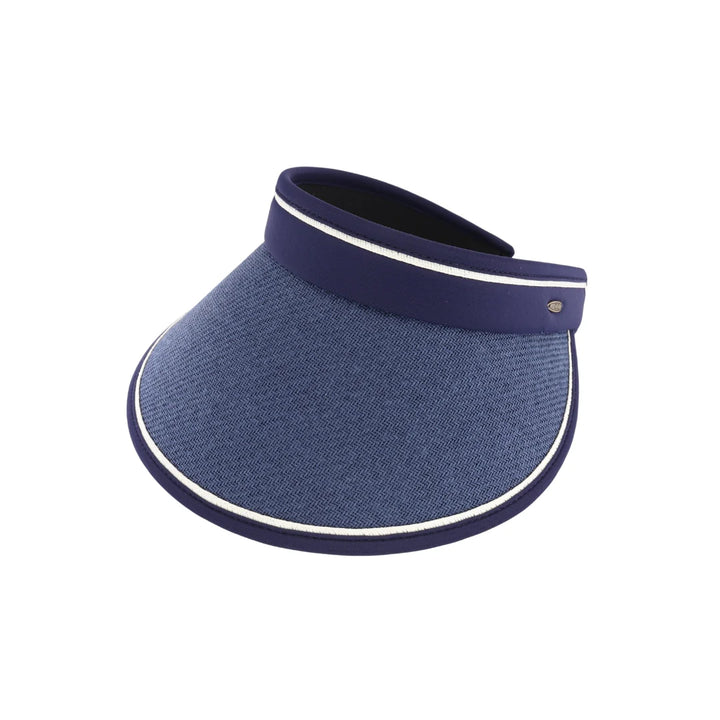 Navy Bold Adjustable Straw Visor C.C Sunhat offers expert sun protection with a stylish, breathable design. Crafted from durable straw, it features an adjustable band for a secure, customized fit. Ideal for outdoor activities, this sunhat shields your face from harmful UV rays while maintaining comfort and ventilation. Its bold visor design combines functionality with a modern aesthetic, making it a practical choice for sun safety and fashion. 