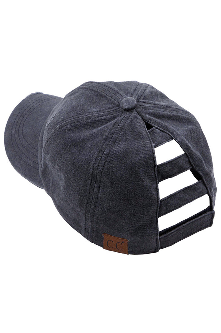 Navy C.C Baseball Ponycap is a must-have accessory for any active or trendy individual. Made by C.C, a trusted name in fashion, this cap features a classic baseball design with a unique ponytail opening at the back to keep hair in place while on the go. Stay stylish and practical with this versatile cap.